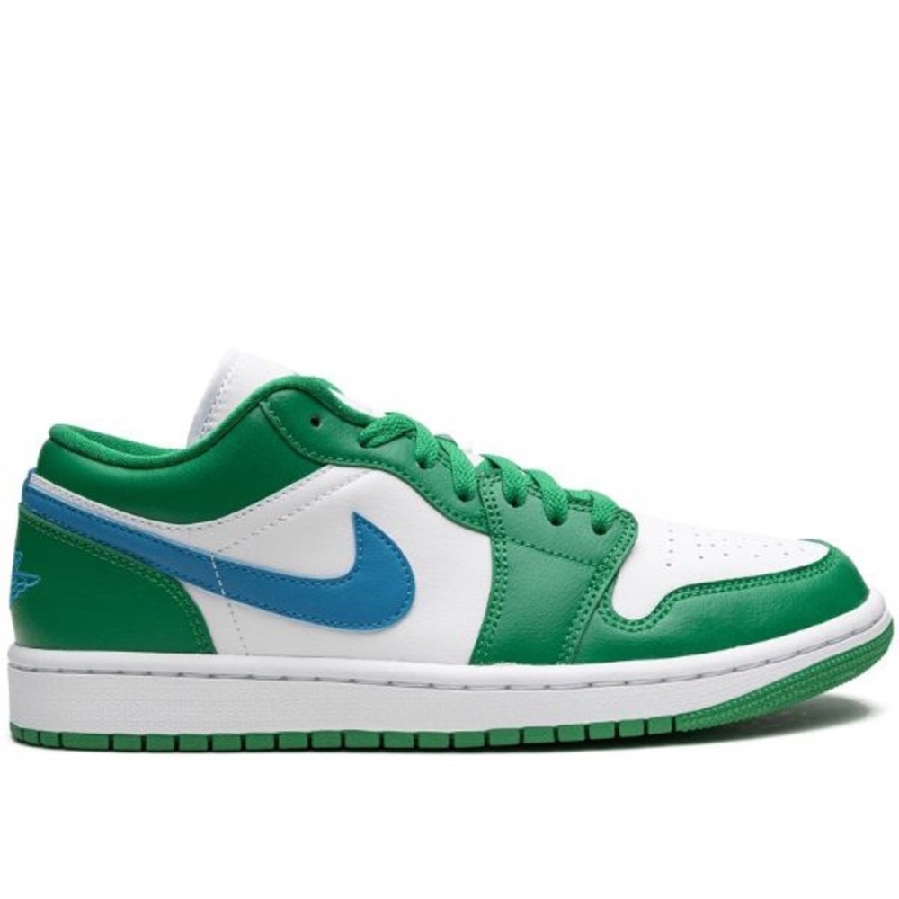 Jordan 1’s Lucky green/Aquatone- white